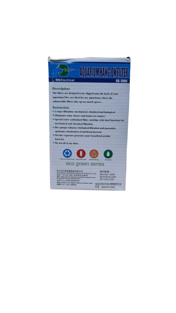 RS-7000 (2) RS7000 HANGING SLIM FILTER